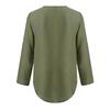 Women Ladies Zipper Button Long Sleeves Loose Chiffon Shirt Clothing