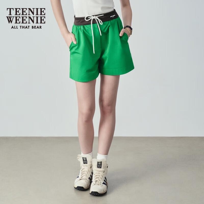 Teenie Weenie Women s High-Waist Casual Sport Shorts M