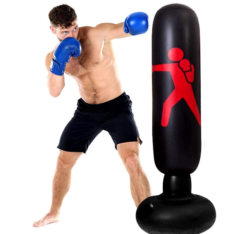 PVC Inflatable Kids  Tumbler Punching Bag - Stress Relief  Boxing Training Toy