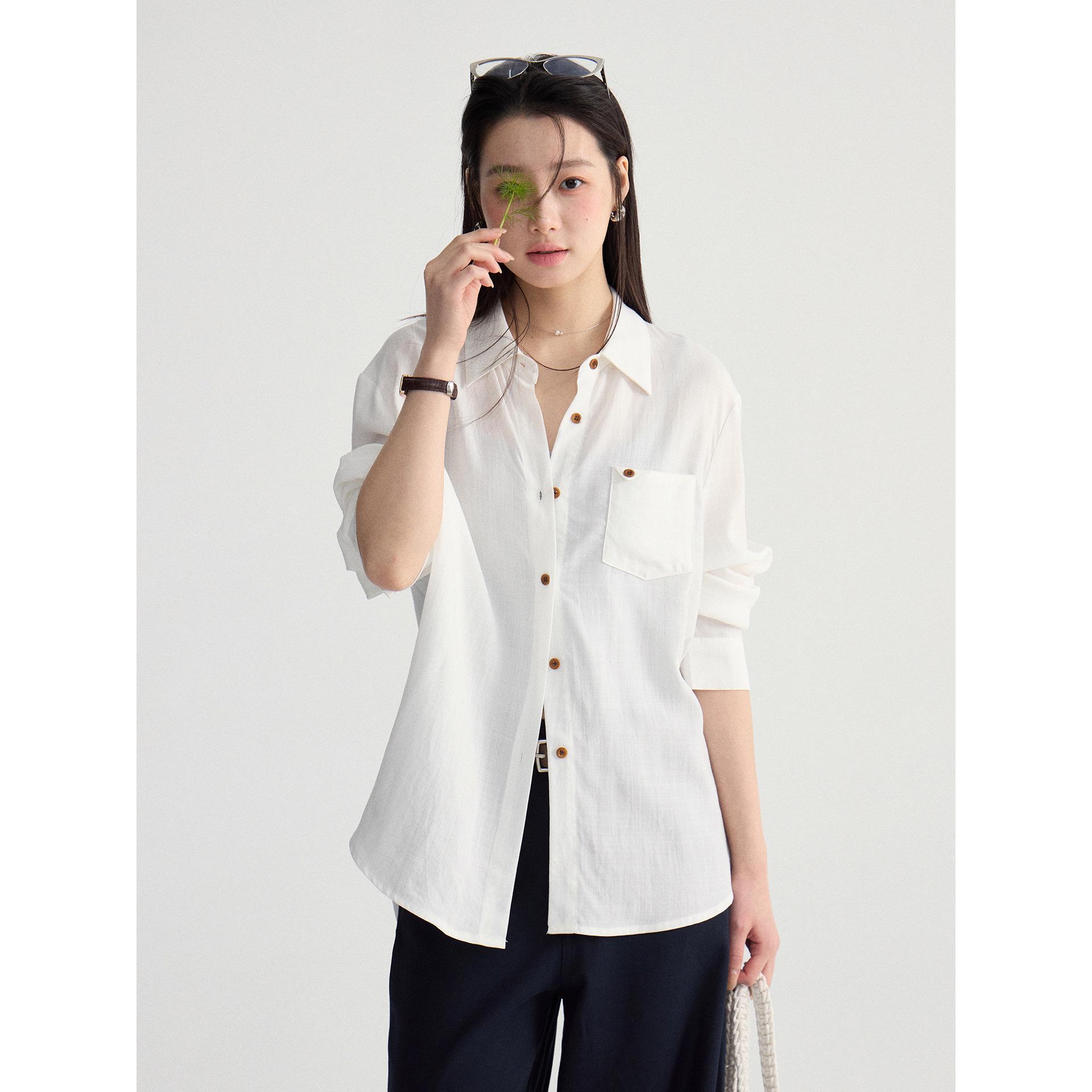 

Cool Blue Sea Bubble: Women s Korean Style Casual Long Sleeve Shirt, Spring Collection (DY001) One Size (90-135 cm) белый
