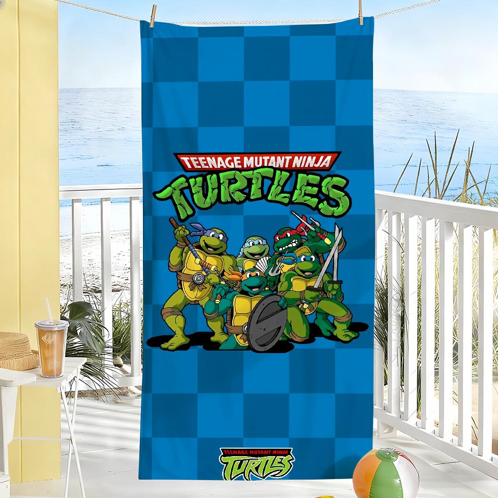 Classic Anime T-TMNT Towel Soft Pool Gift For Travel Gym Shower Camping Quick Dry Sports N-Ninja T-Turtles Large Beach Towels