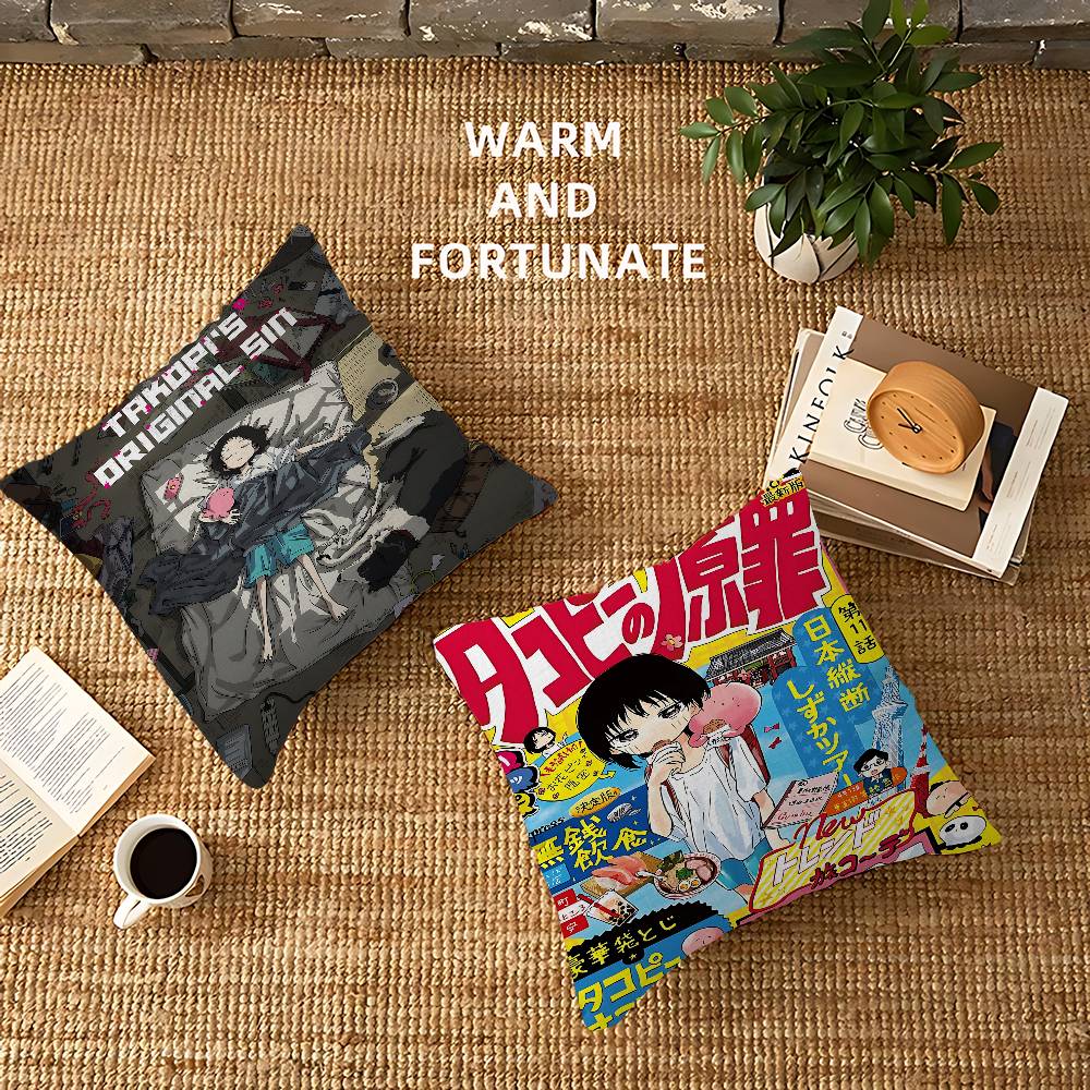 Anime Takopis Original Sin Cushion Cover Pillow Cover Decor Pillowcase Printed Cushion Case For Couch