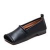 Fashion Hot Selling 2025 New PU Leather Flat Shoes Comfortable One-foot Women's Shoes Fashionable Soft Single Shoes Zapatos De Mujer