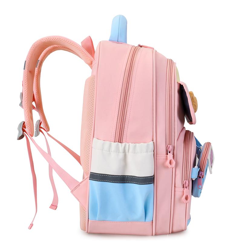 Schoolbag for Primary School Students Grade One and Two Cartoon Color-Matching Backpack for Boys and Girls Children Backpack