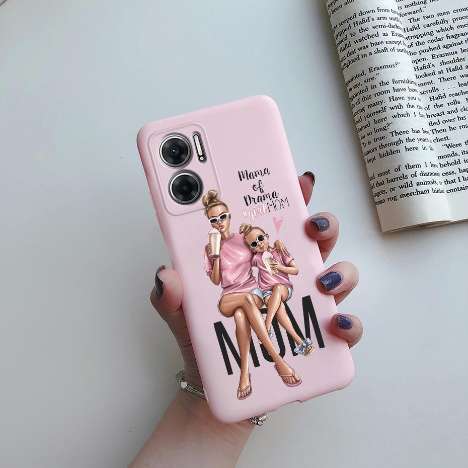 Case For Xiaomi Redmi 10 5G Case Silicone Soft Cute Pretty Girls Cover Funda For Xiaomi Redmi 10 5G 22041219G 22041219NY Bumper