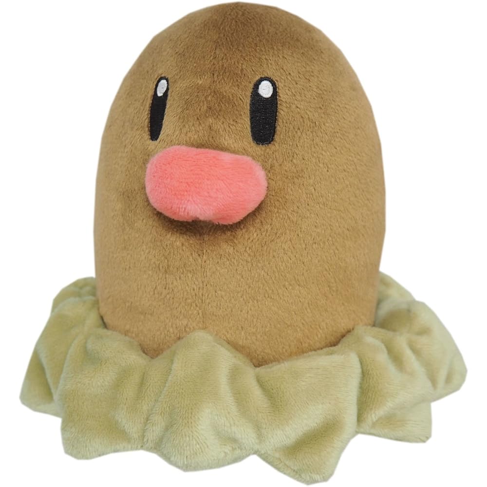 Sanei Boeki Pokmon All Star Collection Diglett Plush Toy 15x15x12.5cm