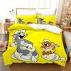 Cartoon T-Tom Mouse and Cat Bedding Set J-Jerry Duvet Cover Bed Set Quilt Cover Pillowcase Comforter king Queen Size Boys Adult