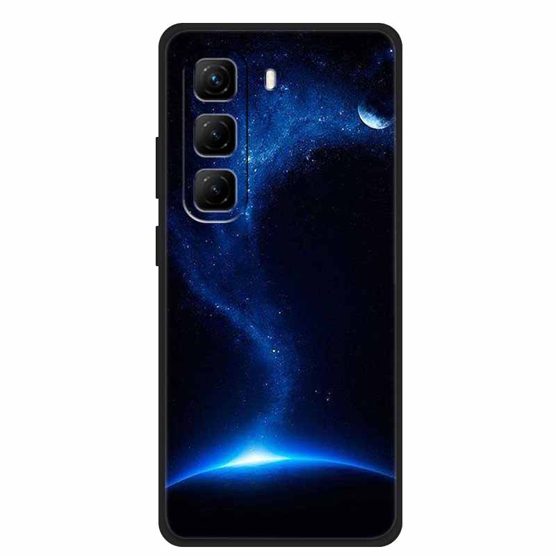 Per Custodia Infinix Hot 50 5G Fiori Morbido Silicone TPU Antiurto Custodie per Telefono per Infinix X6720 Animali Lupo Cool Copertura Protettiva