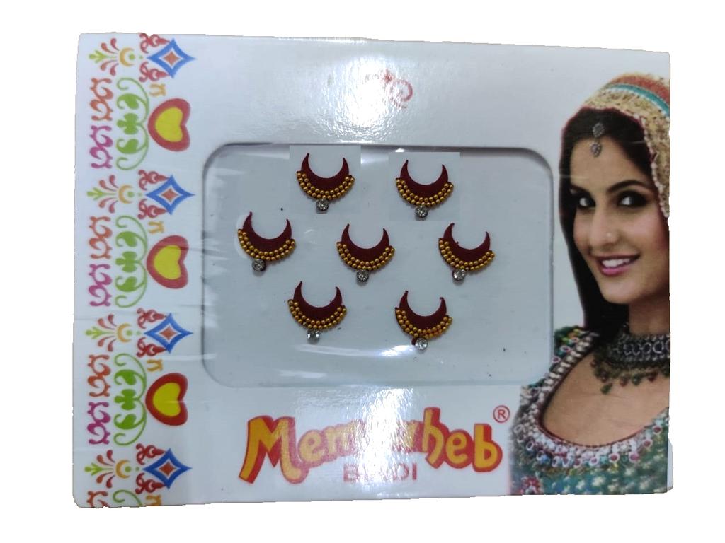 @ Forma Tradicional India de Media Luna Con Piedra Bindi Para Mujeres Zr-8079-60%De Descuento