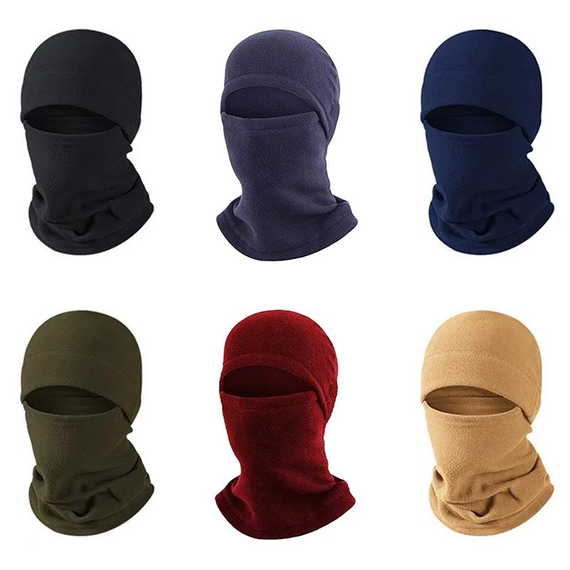 Winter Polar Hat Fleece Balaclava Men Face Mask Neck Warmer Beanies Thermal Head Cover Tactical Military Sports Scarf Caps