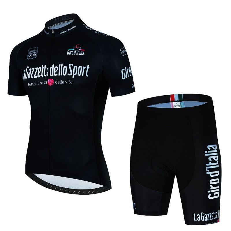 Mens Cycling Jersey Bib Shorts Set Breathable Quick-Dry Performance Wear Road Bike Riding