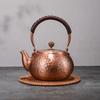 Vintage Copper Kettle Handmade Pure Copper Tea Kettle Red Copper Household Tea Brewing Kettle Stove Tea Brewing Handle