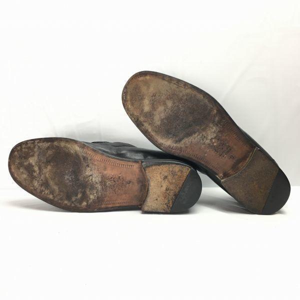 CHURCH'S Mokassins Made in Italy Vintage Modell Loafer Slipper Schwarz Größe 9G(GEBRAUCHT)