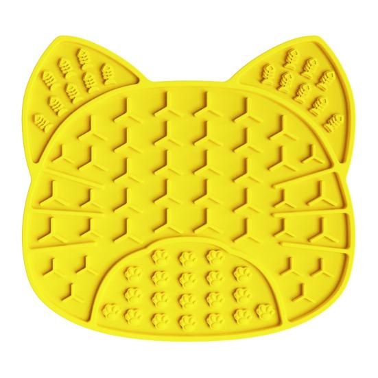 Silicone Dog Lick Mat with Suction Cup, Peanut Butter Licking Mat for Dogs Cats, Anti-Slip Pet Slow Feeder Bowl Lick Pad