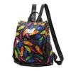 Student Schoolbag Junior High School Student Large-Capacity Anti-Theft Backpack Printed Girl Backpack Campus Flower Print