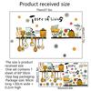 Kitchen Vintage Tableware Wall Stickers Home Living Room Bedroom Decoration
