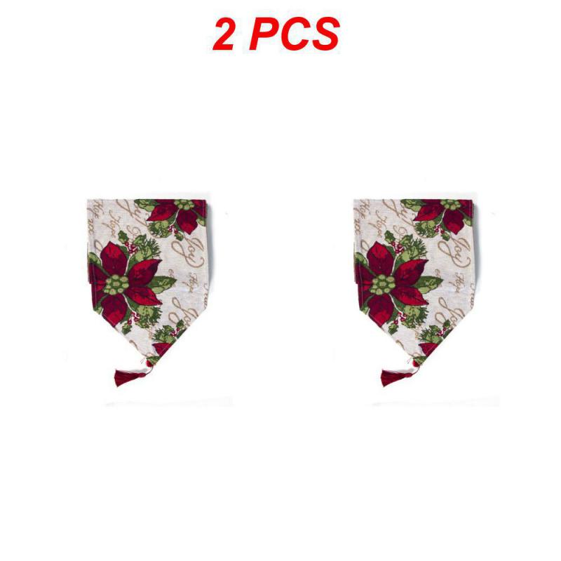 Weihnachts-Tischläufer Frohe Weihnachten Dekoration für Zuhause Tisch 2024 Weihnachts-Ornament Navidad Notal Noel Frohes Neues Jahr Geschenke 2025