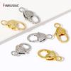18K Gold Plated Big Lobster Clasps Connnector,Zinc Alloy Heart Lobster Clasps For DIY Jewelry Making Accessories