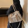 Vintage Women's PU Handbag, Simple Tote Bag, Large-capacity Messenger Bag, Fashionable Large-capacity Daily Handbag, Vintage Style