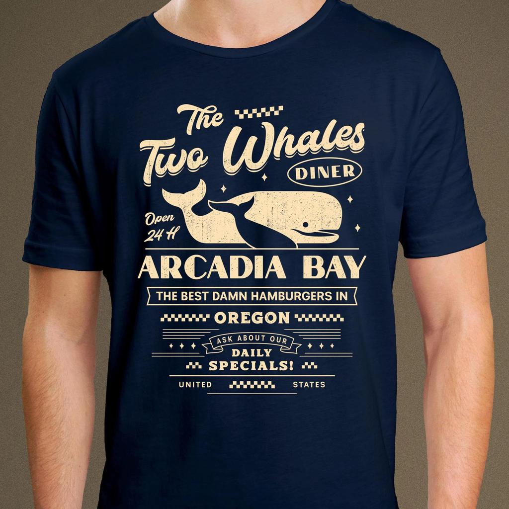 Spiel Life Is Strange The Two Whales Diner T-Shirt Sommer Herren und Damen Baumwollkleidung Kurzarm Top