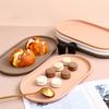 Dessert Tray Stackable Oval Food Serving Tray Free Spit Bone Dish Snack Plate Reusable Smooth Edge Food Plate For Kitchen