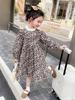Korean Style Floral Princess Dress for Girls - 2025 Autumn/Winter Collection
