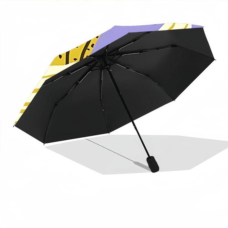 1pc Banana SlicesAutomatic Open/close Folding Umbrella, Compact Portable Travel Umbrella, Perfect Birthday/Holiday, Cute Umbrella Y015