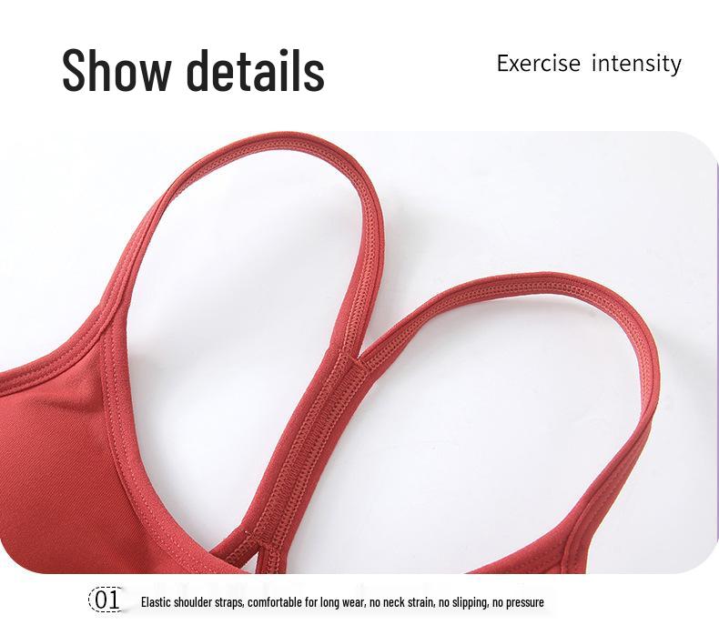 Stylish Cross-Back Yoga Sports Vest with Soft Straps for Fitness and Outdoor Running