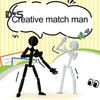 Stickman Ornament Multi-Purpose Action Figure Decor Mysterious Design Stress Relief Toy with Fully Poseable Robot