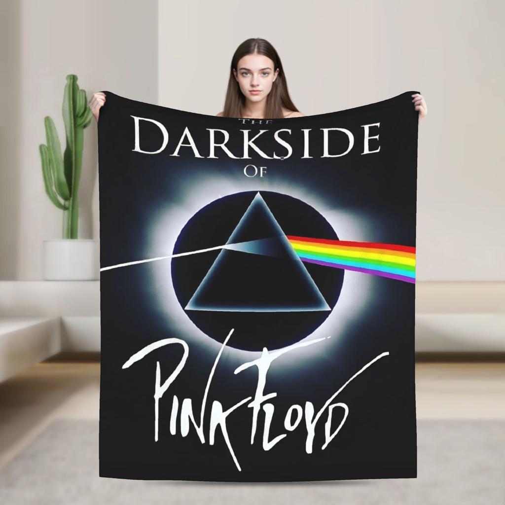 Flannel Blankets Warm Soft Throw Blanket for Couch Bed Camping Floyded Rock Me Pinks Bedspread Sofa Bed Cover