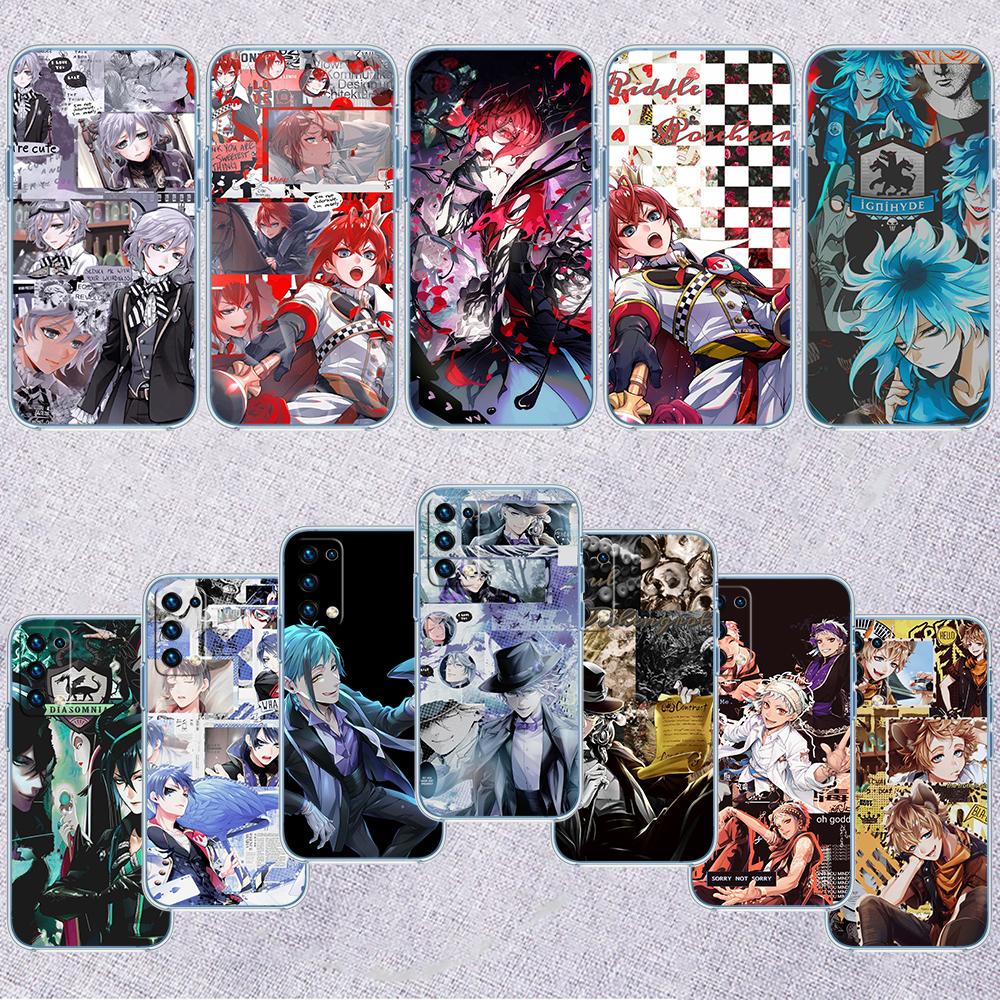 Disney Twisted Wonderland Transparente Handyhülle für Samsung Galaxy A04 A04S A14 A23 A34 A54 M23 M33 M52 M53