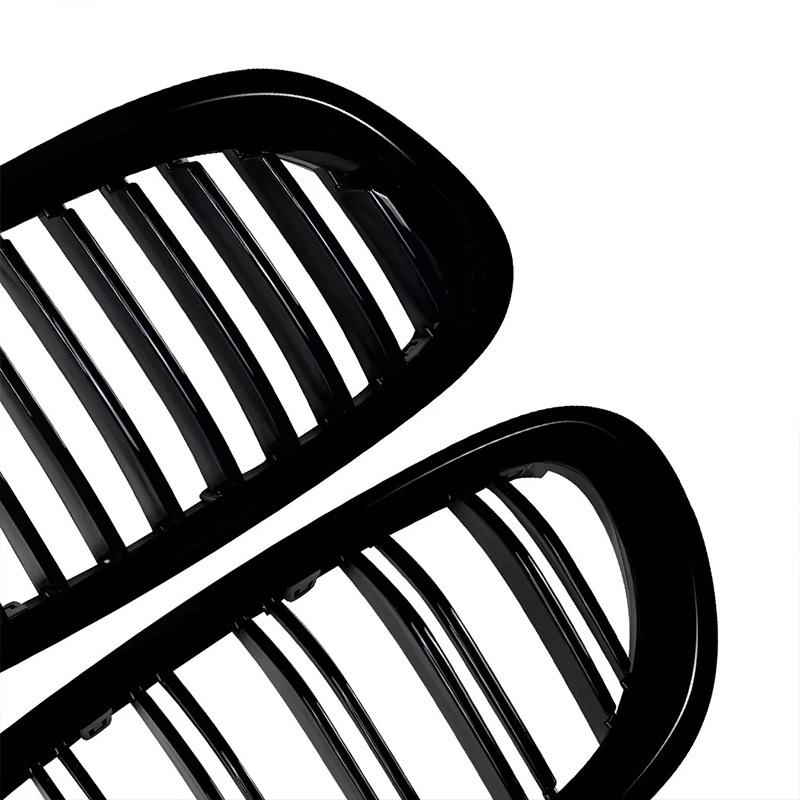 Car Front Bumper Racing Grille Front Kidney Dual Line Grilles For BMW 5 Series F10 F11 2011-2017 Car Front Grill Replacement