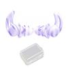 1 Paire Bouchons d'Oreilles en Silicone Réduction du Bruit Lavables Imperméables Doux Réutilisables Protection Auditive Concerts Travail Étude Sommeil Bouchons d'Oreilles Silencieux
