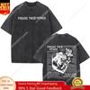 Cristo Gesù Perdonali Padre Bibbia Vintage Lavato T-shirt Uomo Donna Moda Gotica T-shirt Oversize Top Streetwear