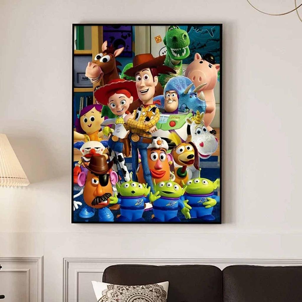 Full Round Diamond Painting Group Photo of Toys Art Rhinestone Picture Mosaic DIY 5D Cross Stitch Embroidery Home Decoration