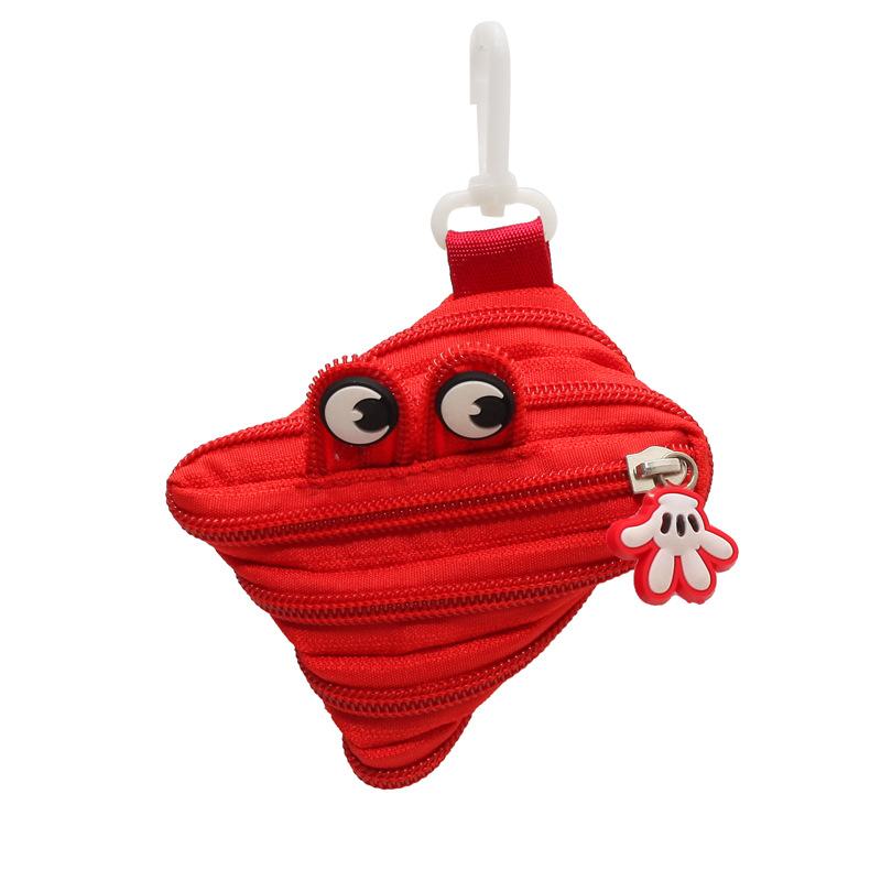 New Trendy Personalized Monster Storage Bag - Mini Cute Compact Zipper Pendant Pouch, Portable Hanging Decoration