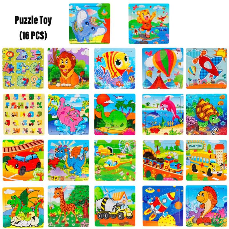 Kindergarten Wooden Puzzle Cards Animal And Transportation Themes Educational Toy For Kids