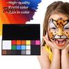 Rich Color Body Pigments Face Paint Oil Palette, Long Lasting High Coverage Professional Gradient Makeup Kit, for Halloween Cosplay Stage Performance