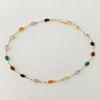 Vergoldetes Mehrfarbiges Kristallperlen Fußkettchen Kette Knöchelarmband Für Frauen Mädchen Sommer Knöchelarmband Boho Strand Fußkette