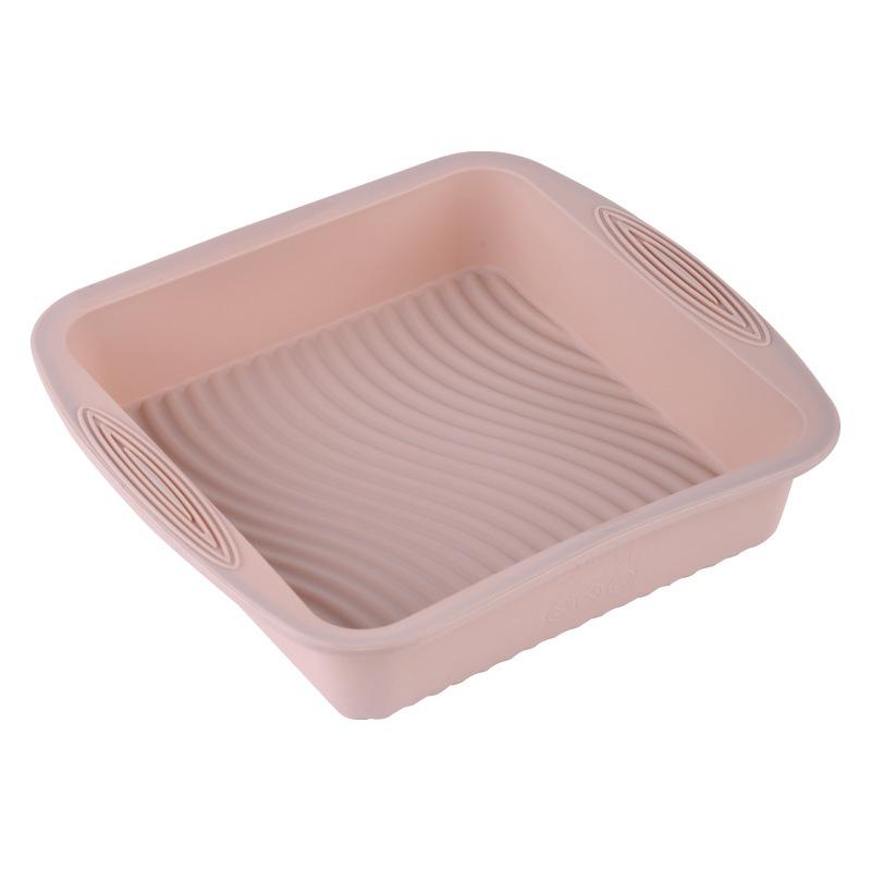 1pc Silicone Square Non-Stick Square Cake Pan for DIY Baking with Silicone Mold