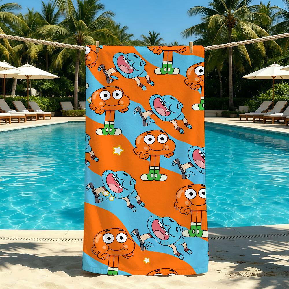 Asciugamano Di G-Gumball Per W-World Campeggio All'aperto A-Incredibile Asciugamano Da Spiaggia Super Assorbente Asciugatura Rapida Asciugamano Estivo