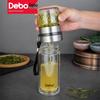 Debo Tels 260ml Auslaufsicherer doppelwandiger Glas-Trinkbecher