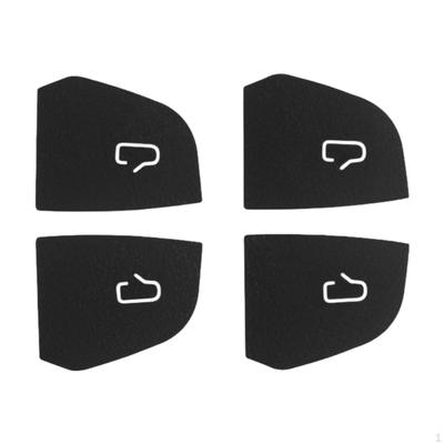 4 Pièces Autocollants Boutons d'Interrupteur de Porte de Voiture Couvercles Décoration Intérieure Remplacement Premium