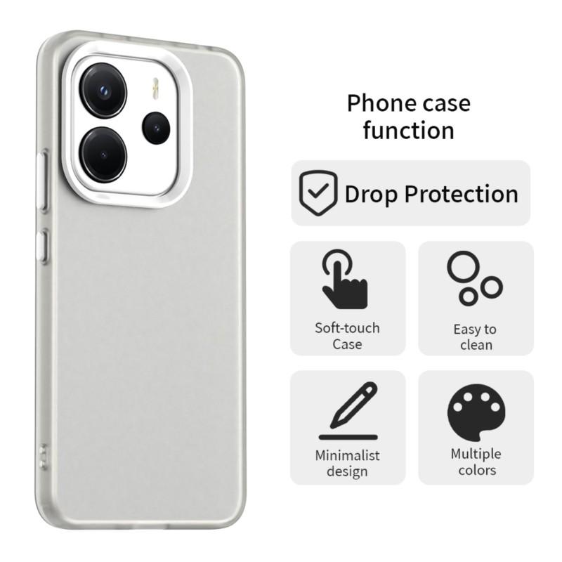 For Redmi Note 14 4G Case for Note 14 4G Cover Shockproof Color Anti-Fingerprint Case Candy Phone Case Cover for Redmi Note14 4G