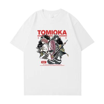 Ghost Annihilation Blade Manga Short Sleeve Tomioka Yoshiyuki Jing Rabbit Peripheral T-Shirt Joint Loose Top Men and Women