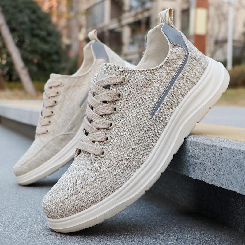 

Men s canvas shoes are breathable and comfortable with soft soles. Men s cloth shoes are one-pedal casual lazy shoes. Polyurethane men s shoes 45