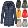 Womens Warm Winter Collar Hooded Long Coat Zipper Jacket Outwear Parka