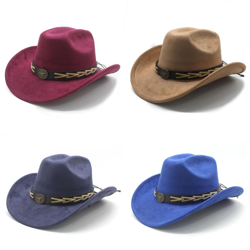 Knot Embroidered Wide Brim Hat With Polyester Wool For Spring Summer Cultural Fashion