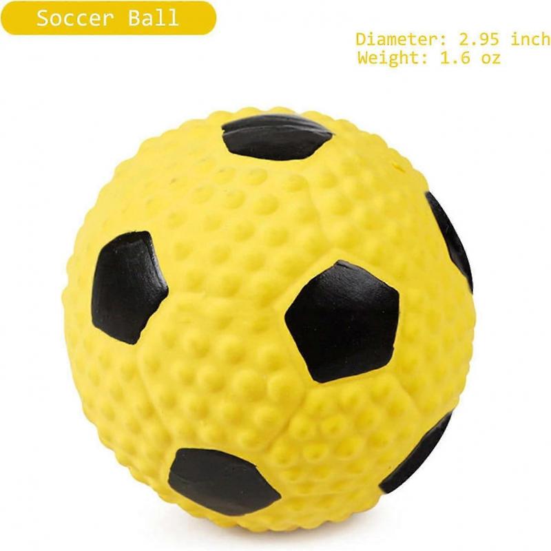 Natural Latex Rubber Dog Balls, Soft , Bouncy And Durable, Set Of 4(small)