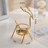 Christmas Gift Iron Candle Holders Metal Christmas Candlestick Modern Deer Candle Holder  Home
